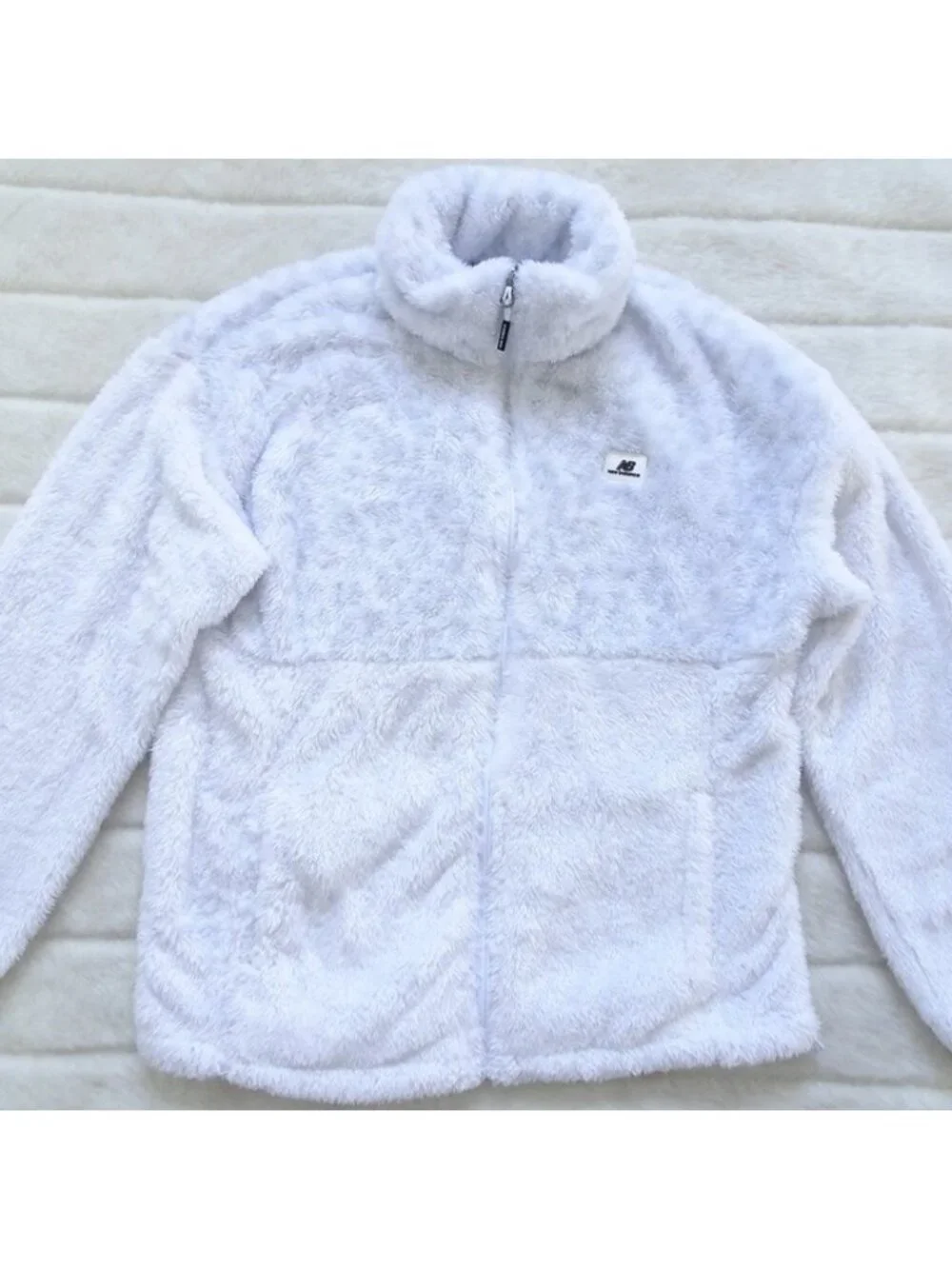 New Balance Women's Fleece Jacket Small Gray Full Zip - Picture 2 of 8